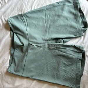 Old Navy Sage Ribbed Biker Shorts High Waisted